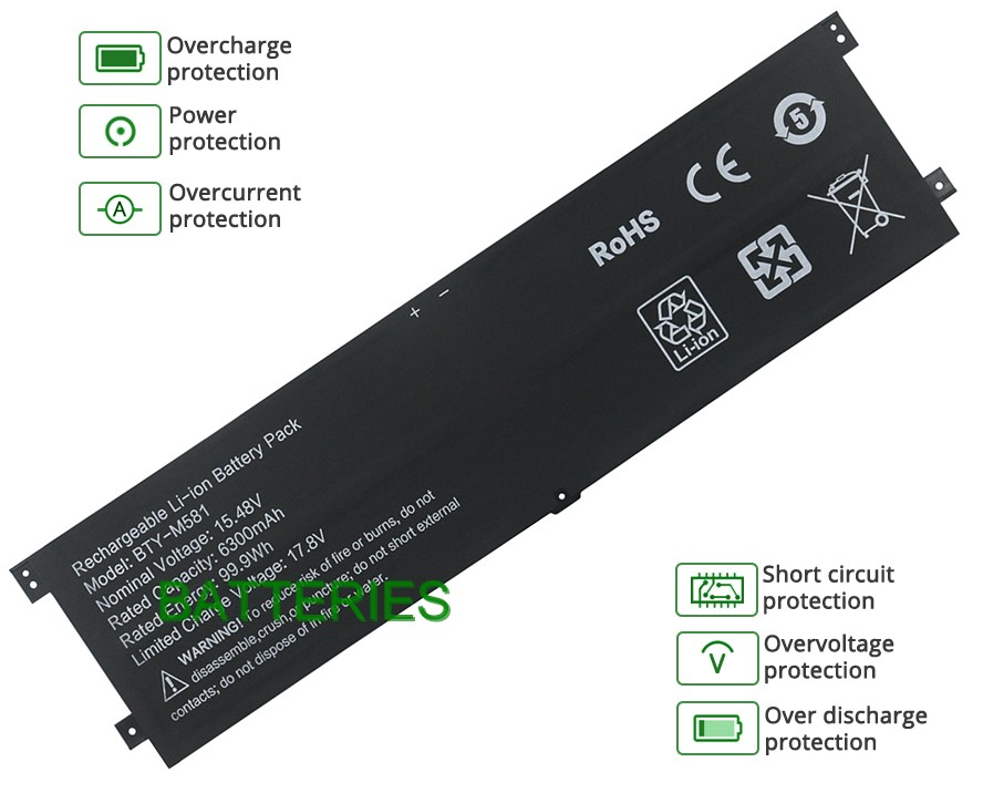 MSI BTY-M581 battery