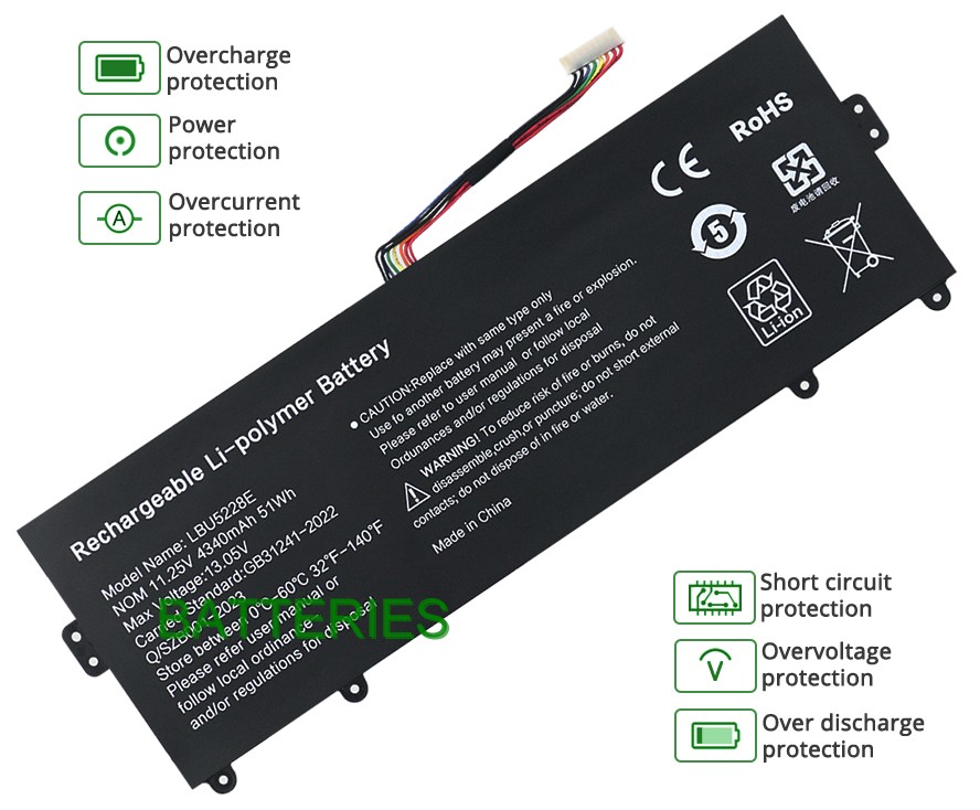 LG 13U70P-GR54J1 battery