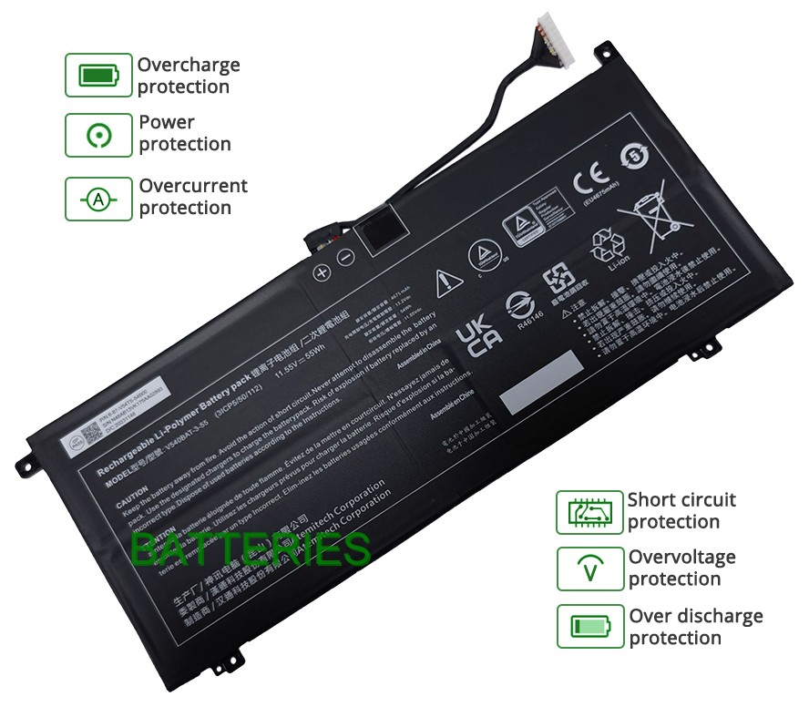 CLEVO 6-87-V54TS-S1N00 battery